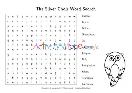 The Silver Chair word search