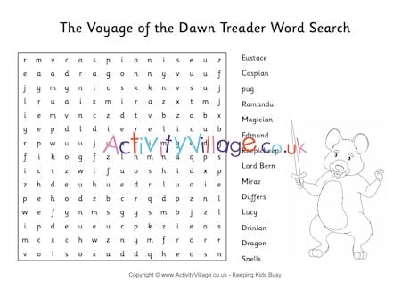 The Voyage of the Dawn Treader word search