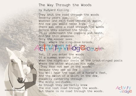 The Way Through the Woods poem printable