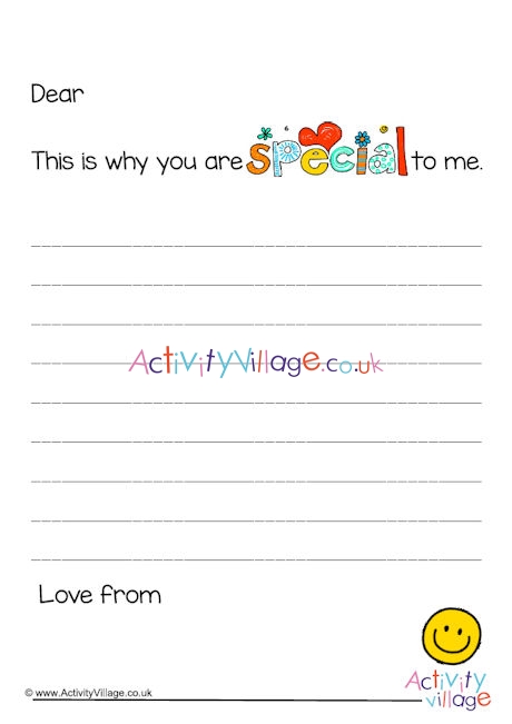 This is why you are special to me printable