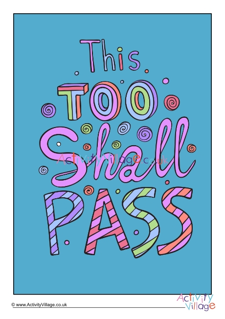 This too shall pass poster