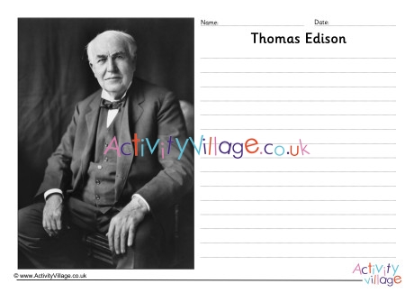 Thomas Edison Story Paper 2