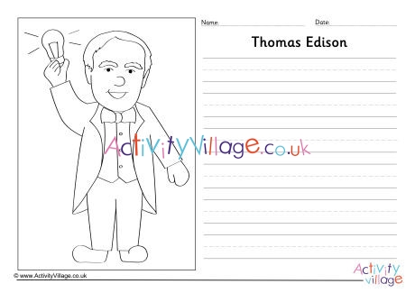 Thomas Edison Story Paper