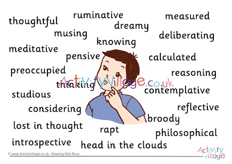 Thoughtful Synonyms Poster
