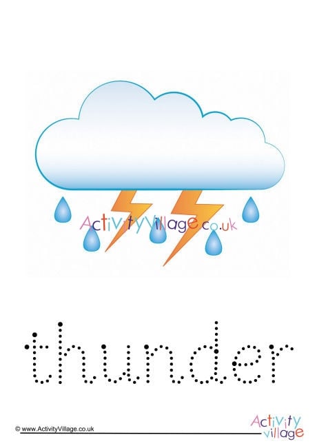 Thunder Word Tracing