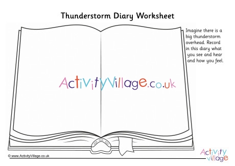 Thunderstorm Diary Worksheet