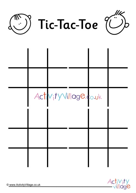 Tic Tac Toe Grid Medium