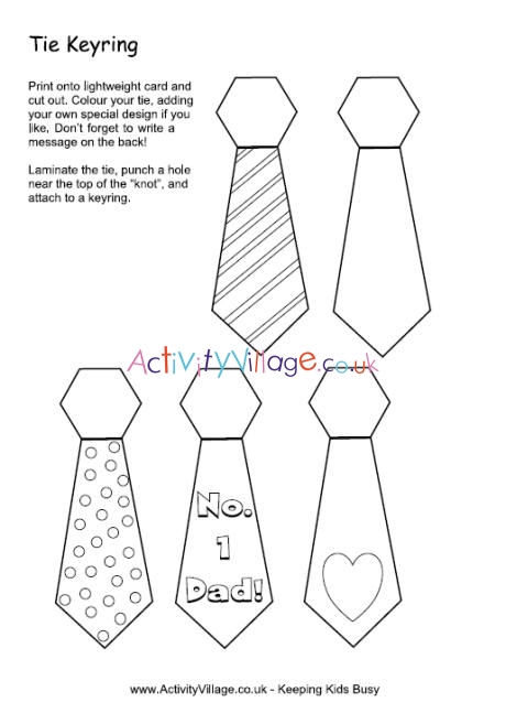 Tie keyrings