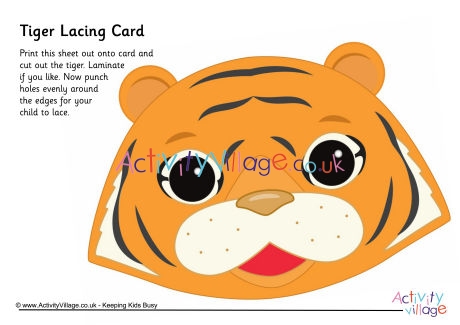 Tiger lacing card 2