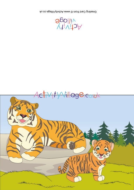 Tigers Scene Card