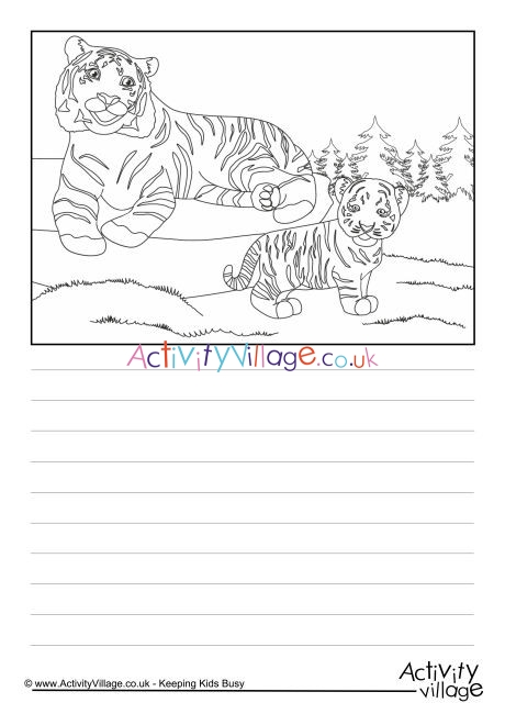 Tigers Scene Story Paper