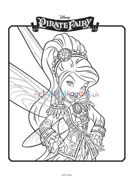 Tinkerbell and the pirate fairy colouring 2