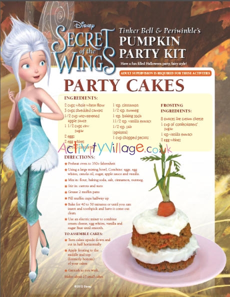 Tinkerbell pumpkin party cakes