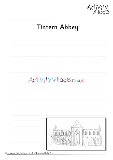Tintern Abbey Writing Page