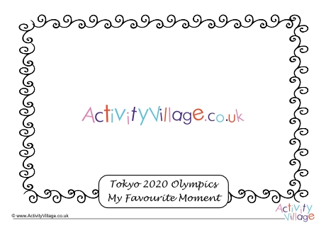 Tokyo 2020 Favourite Moment Picture Frame