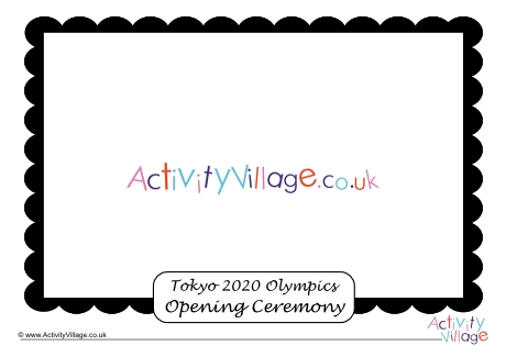 Tokyo 2020 Opening Ceremony Picture Frame