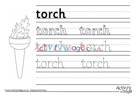 Torch handwriting worksheet