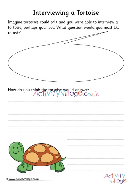 Tortoise Interview Writing Prompt