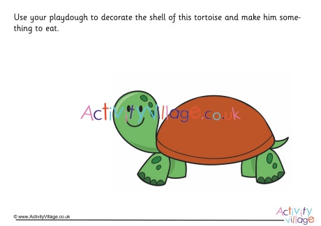 Tortoise Playdough Mat