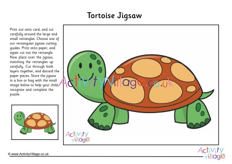 Tortoise Printable Jigsaw