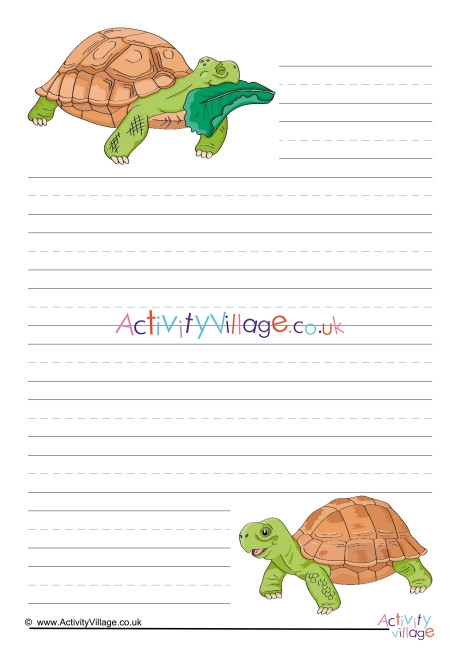 Tortoise Writing Paper 2