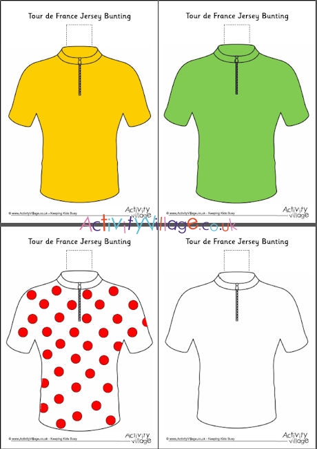 Tour de France jersey bunting - large