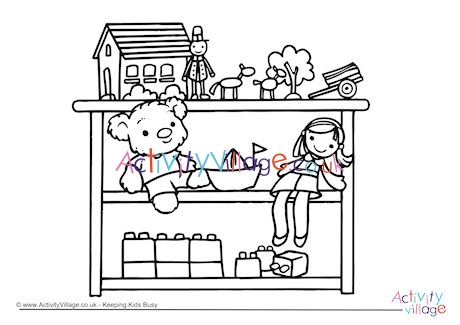 Toys Colouring Page 2