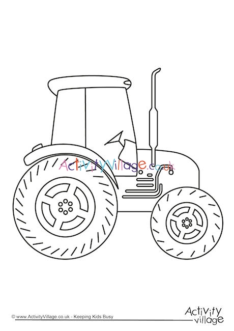 Tractor Colouring Page 2