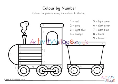 Train Colour By Number
