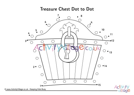 Treasure Chest Dot To Dot