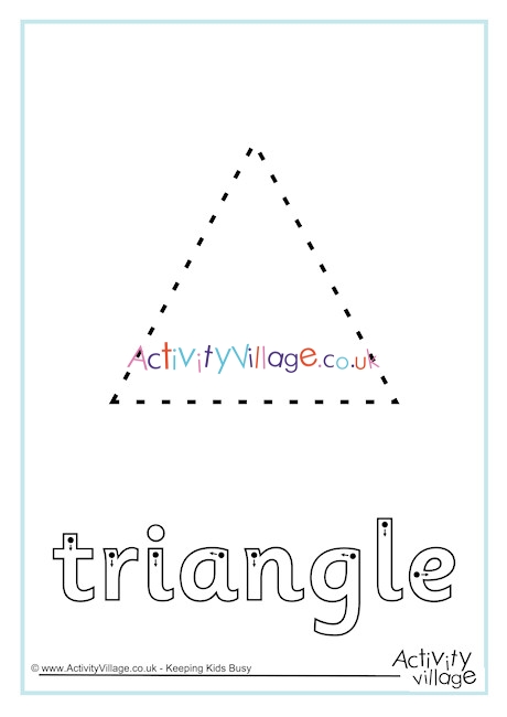 Triangle finger tracing