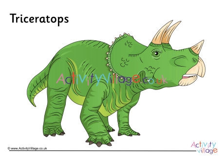 Triceratops Poster 2