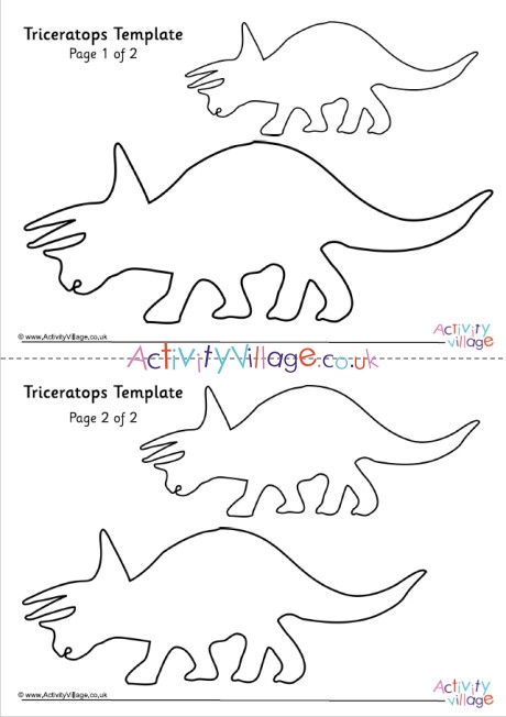 Triceratops Template