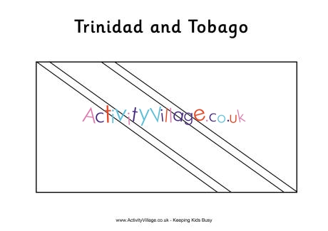 Trinidad and Tobago flag colouring page