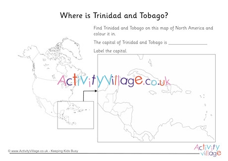 Trinidad and Tobago Location Worksheet