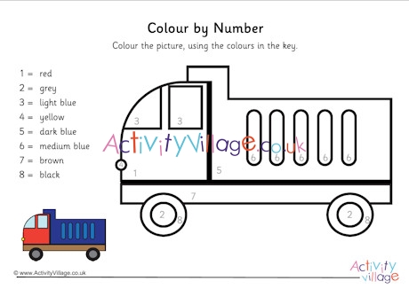 Truck colour by number 2