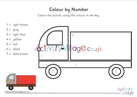 Truck colour by number