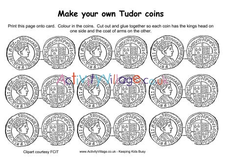 Tudor coins printable 1