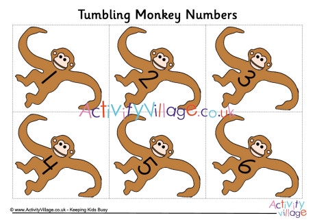 Tumbling monkey numbers