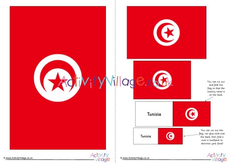 Tunisia flag printable