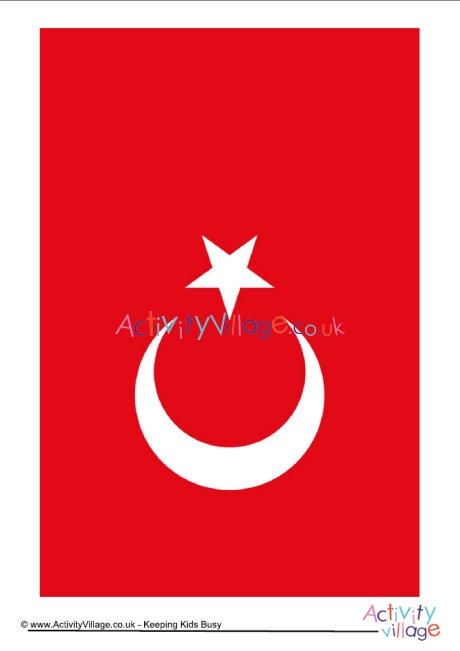Turkey flag printable