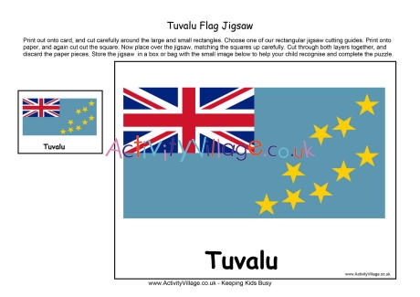 Tuvalu flag jigsaw