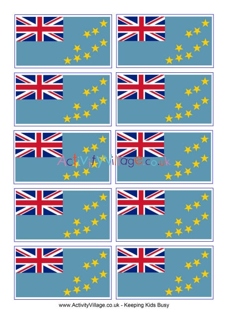 Tuvalu flag printable