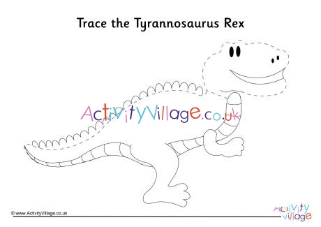 Tyrannosaurus Rex Tracing Page