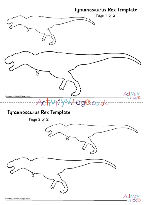 tyrannosaurus-rex-template