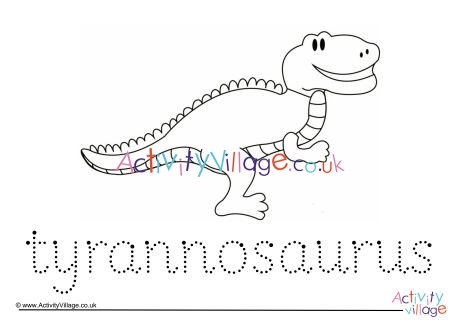Tyrannosaurus Word Tracing