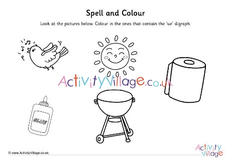 Ue Digraph Spell And Colour