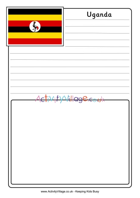 Uganda notebooking page