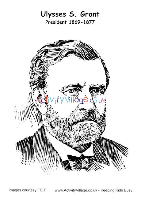 Ulysses Grant colouring page