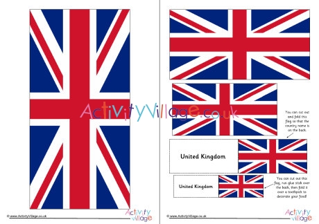 United Kingdom flag printable